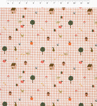 Tracy & Co Farmhouse Gingham Cotton Fabric - Pink