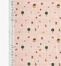 Tracy & Co Farmhouse Gingham Cotton Fabric - Pink