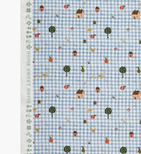 Tracy & Co Farmhouse Gingham Cotton Fabric - Blue