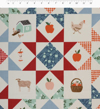 Tracy & Co Farmhouse Quilt Cotton Fabric - Slate