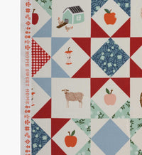 Tracy & Co Farmhouse Quilt Cotton Fabric - Slate