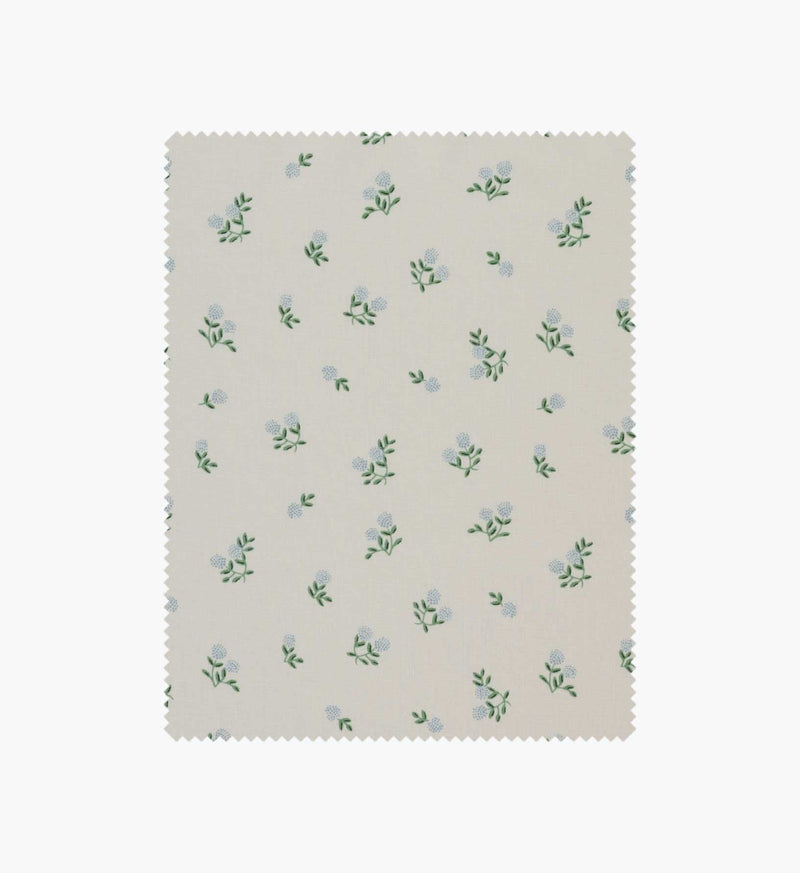 Tracy & Co Ditsy Hydrangea Cotton Fabric - Cream