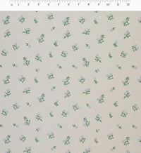 Tracy & Co Ditsy Hydrangea Cotton Fabric - Cream
