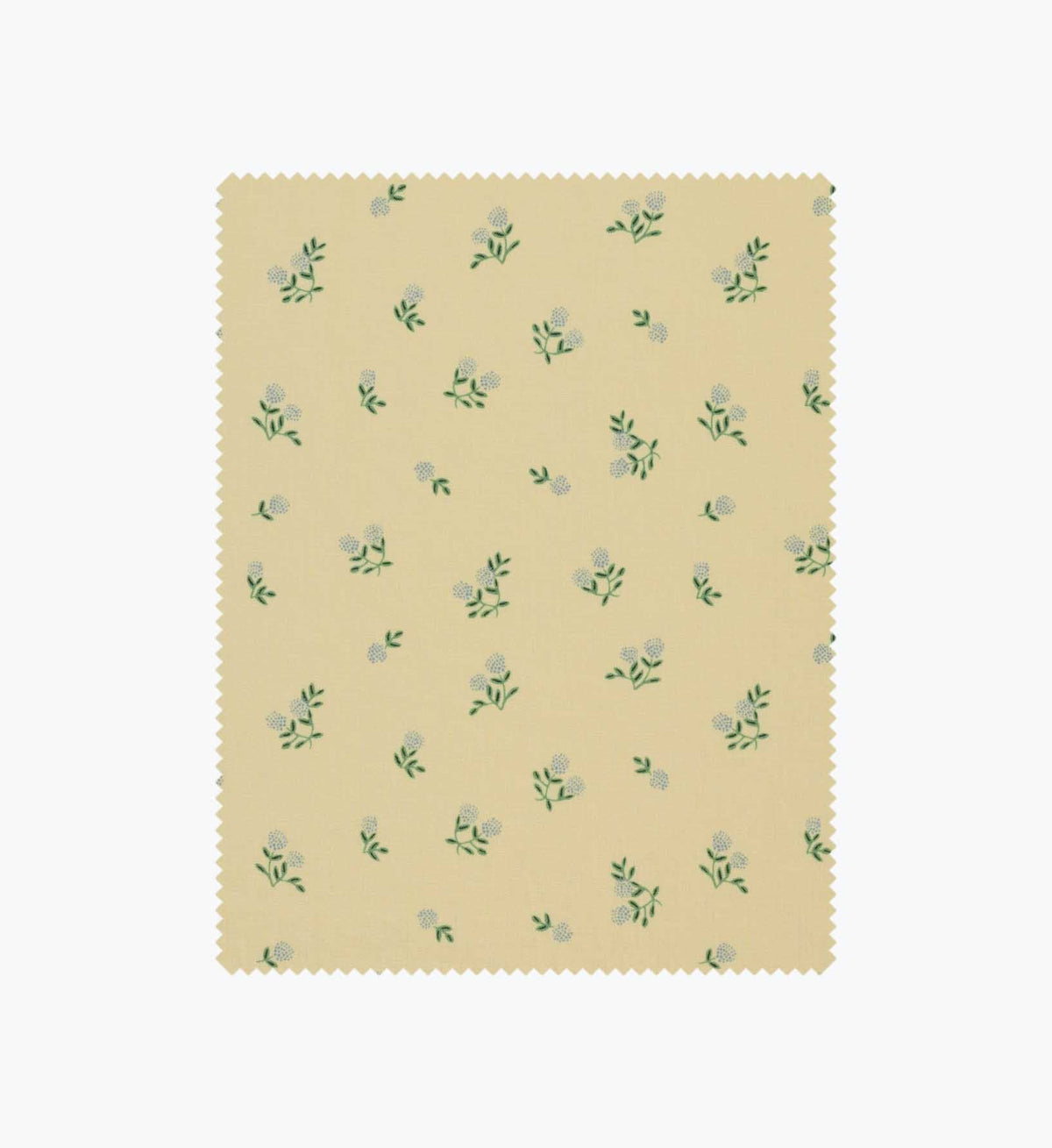 Tracy & Co Ditsy Hydrangea Cotton Fabric - Butter