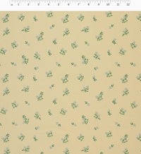 Tracy & Co Ditsy Hydrangea Cotton Fabric - Butter