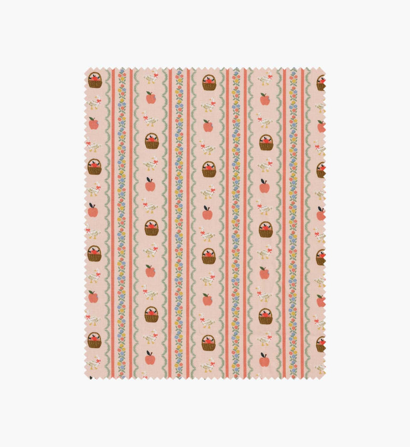 Tracy & Co Farmhouse Stripe Cotton Fabric - Pink