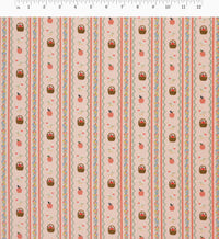 Tracy & Co Farmhouse Stripe Cotton Fabric - Pink