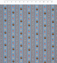 Tracy & Co Farmhouse Stripe Cotton Fabric - Slate