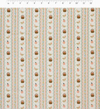 Tracy & Co Farmhouse Stripe Cotton Fabric - Cream