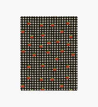 Tracy & Co Pumpkin Gingham Cotton Fabric - Black