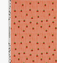 Tracy & Co Pumpkin Gingham Cotton Fabric - Orange