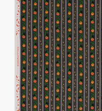 Tracy & Co Pumpkin Patch Cotton Metallic Fabric - Black