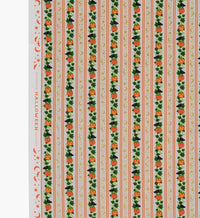 Tracy & Co Pumpkin Patch Cotton Metallic Fabric - Linen