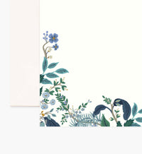 Tracy & Co Floral Personalized Stationery - Peacock