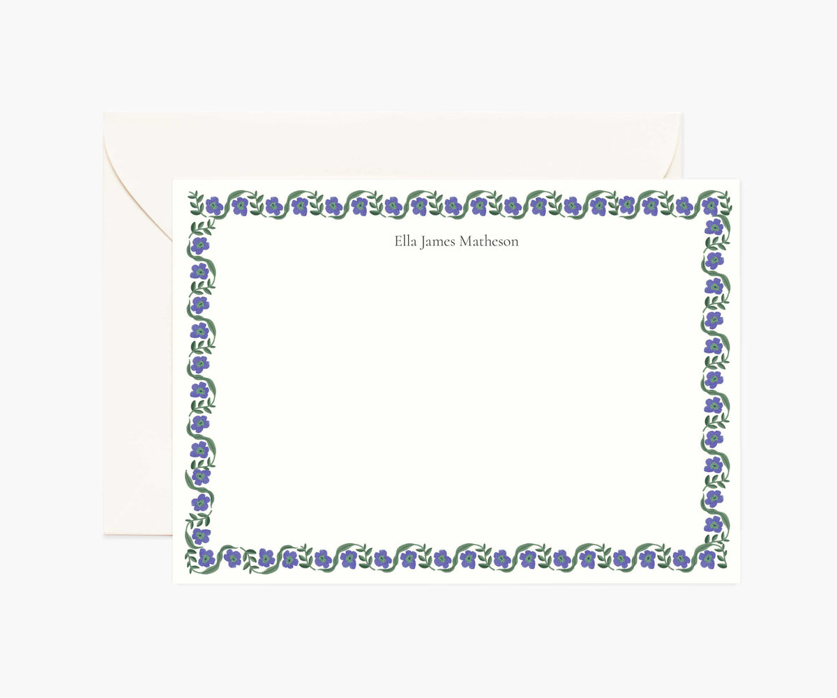 Tracy & Co Floral Personalized Stationery - Delphine