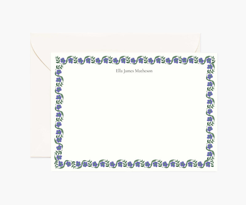 Tracy & Co Floral Personalized Stationery - Delphine
