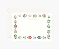 Tracy & Co Floral Personalized Stationery - Mughal Rose