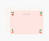 Tracy & Co Everyday Personalized Stationery - Cherries