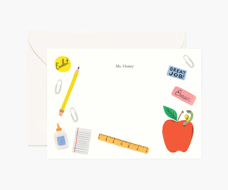 Tracy & Co Everyday Personalized Stationery - Teacher's Desk
