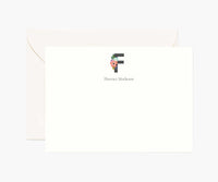 Tracy & Co Monogram Personalized Stationery - F