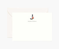 Tracy & Co Monogram Personalized Stationery - J