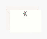 Tracy & Co Monogram Personalized Stationery - K