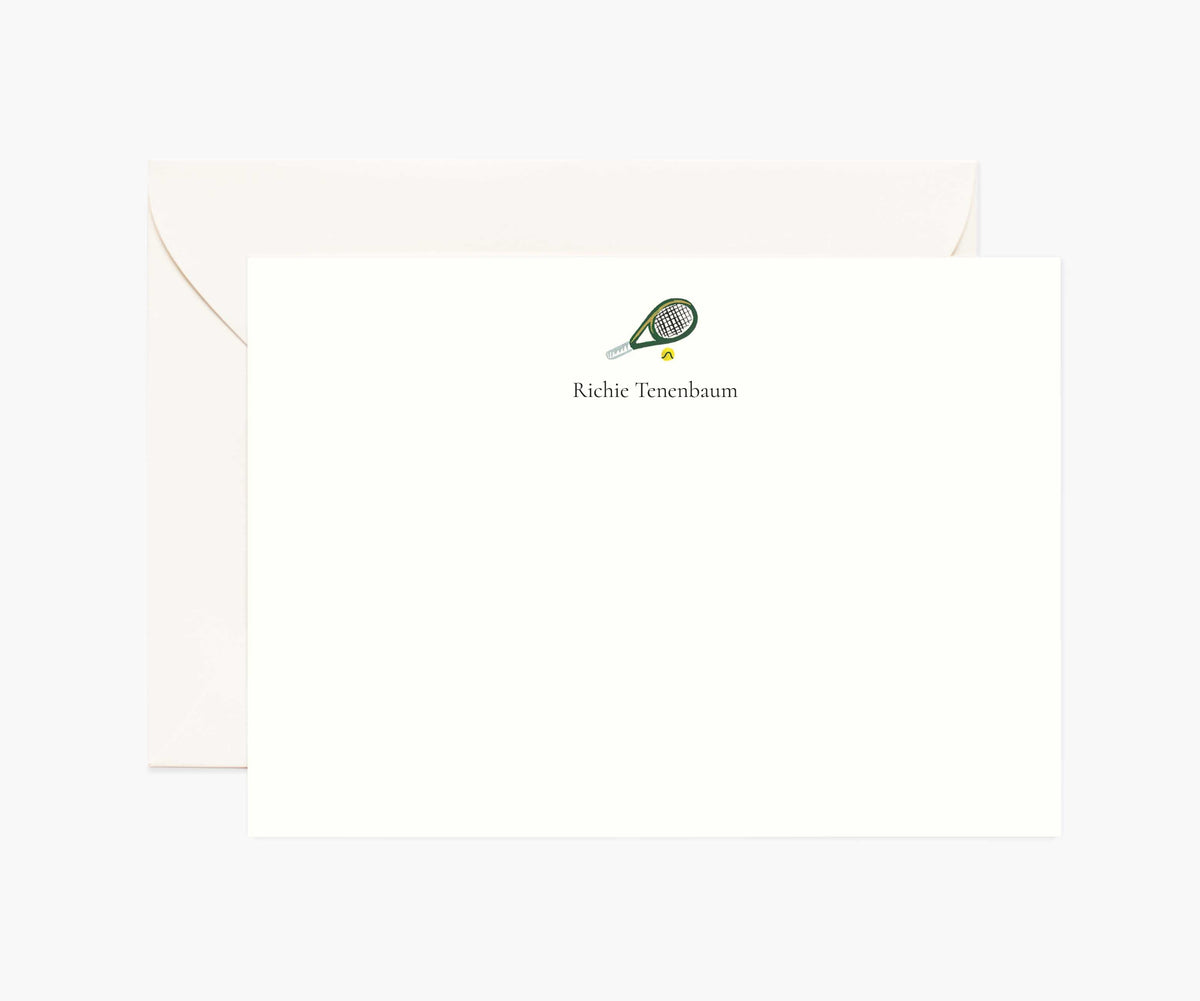 Tracy & Co Activities Personalized Stationery - Tennis