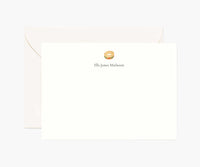 Tracy & Co Food & Drink Personalized Stationery - Bagel
