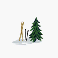 Tracy & Co Activities Personalized Stationery - Skis
