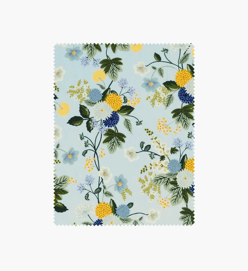 Tracy & Co Dahlia Rayon Fabric - Blue