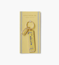 Tracy & Co Enamel Keychain - Butter Not Lose 'Em
