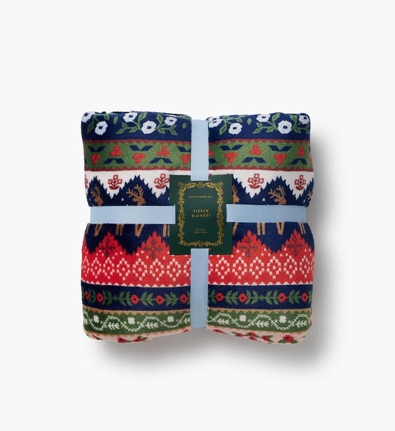 Tracy & Co Fleece Blanket - Ski Chalet