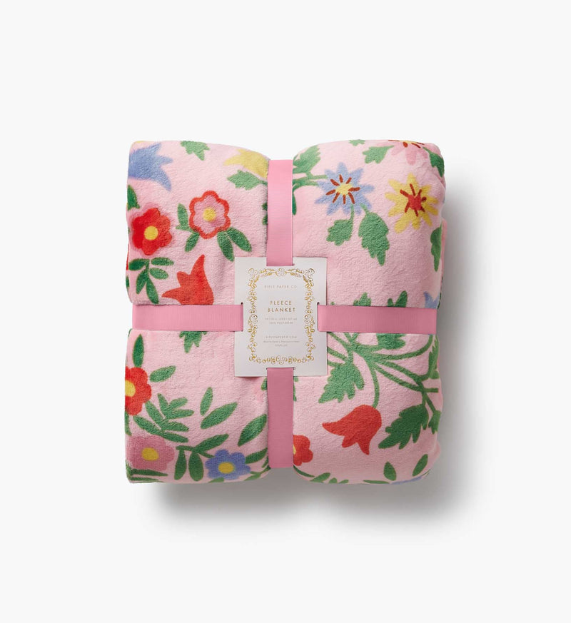 Tracy & Co Fleece Blanket - Rosette