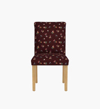 Tracy & Co Lorraine Dining Chair - Ditsy Dahlia Burgundy