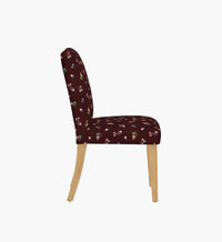 Tracy & Co Lorraine Dining Chair - Ditsy Dahlia Burgundy