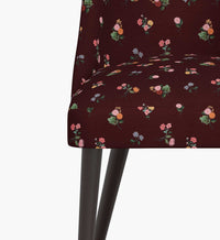 Tracy & Co Clare Dining Chair - Ditsy Dahlia Burgundy