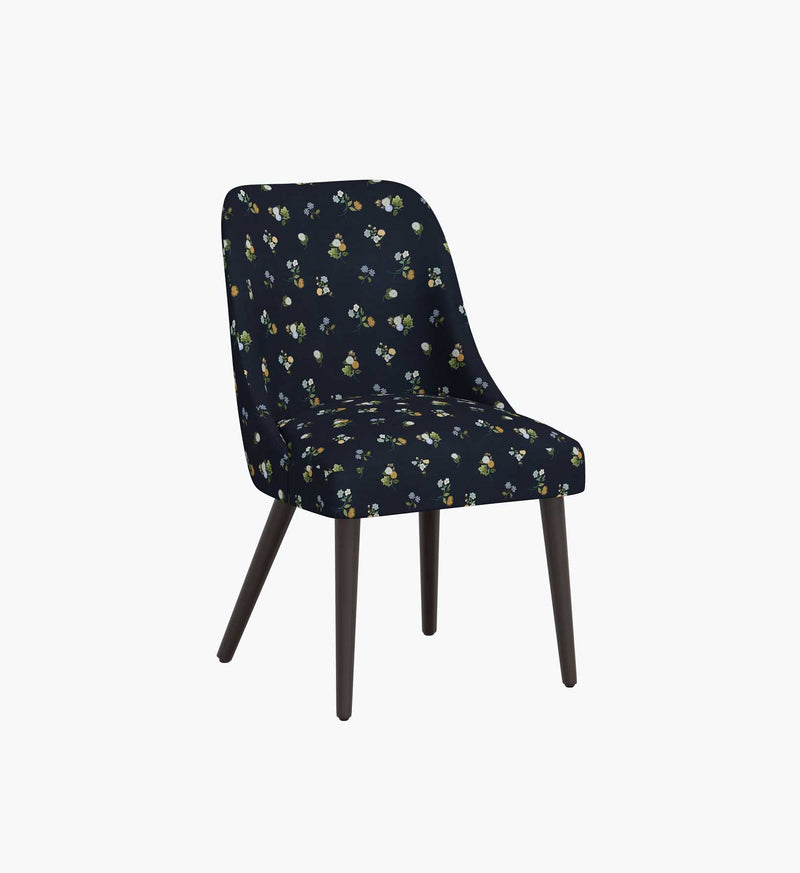 Tracy & Co Clare Dining Chair - Ditsy Dahlia Navy