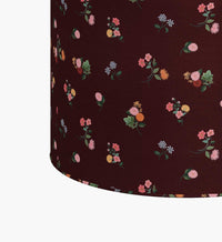 Tracy & Co Billie Ottoman - Ditsy Dahlia Burgundy
