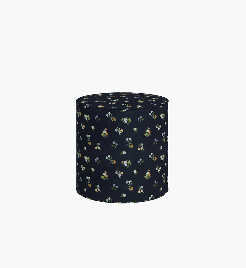 Tracy & Co Billie Ottoman - Ditsy Dahlia Navy