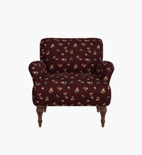 Tracy & Co Bristol Armchair - Ditsy Dahlia Burgundy