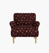 Tracy & Co Bristol Armchair - Ditsy Dahlia Burgundy