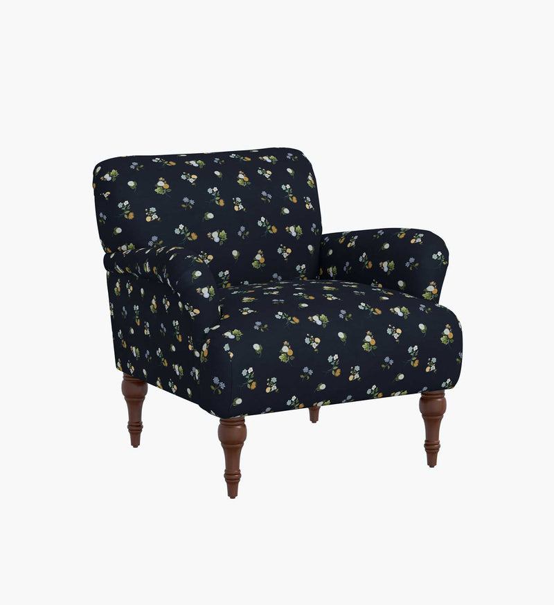 Tracy & Co Bristol Armchair - Ditsy Dahlia Navy