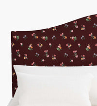 Tracy & Co Mayfair Headboard - Ditsy Dahlia Burgundy