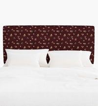 Tracy & Co Elly Headboard - Ditsy Dahlia Burgundy