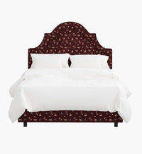 Tracy & Co Marion Bed - Ditsy Dahlia Burgundy