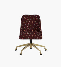 Tracy & Co Oxford Desk Chair - Ditsy Dahlia Burgundy