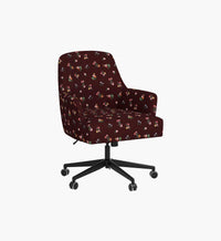 Tracy & Co Cambridge Desk Chair - Ditsy Dahlia Burgundy