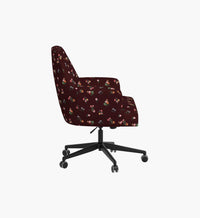 Tracy & Co Cambridge Desk Chair - Ditsy Dahlia Burgundy