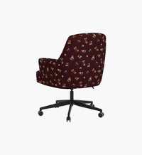 Tracy & Co Cambridge Desk Chair - Ditsy Dahlia Burgundy