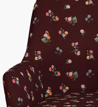 Tracy & Co Cambridge Desk Chair - Ditsy Dahlia Burgundy